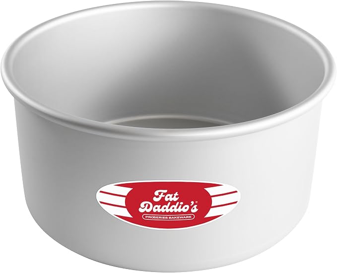 Fat Daddio's PRD-84 Anodized Aluminum Round Cake Pan, 8 x 4 inch by FatDaddios