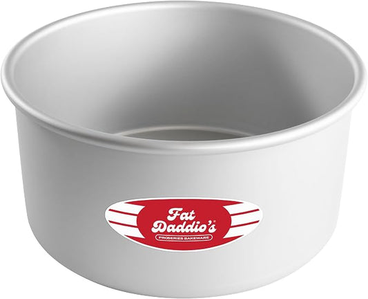 Fat Daddio's PRD-84 Anodized Aluminum Round Cake Pan, 8 x 4 inch by FatDaddios