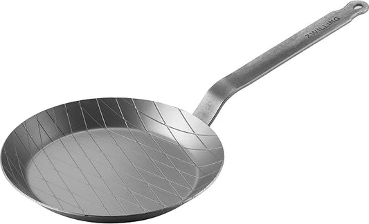 ZWILLING Forged 11-Inch Carbon Steel Frying Pan, PFAS-Free Pre-Seasoned Frying Pan, Induction Compatible Skillet, Oven Safe Carbon Steel Cookware by Zwilling