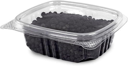 4oz RPET Clear Hinged Lid Deli Container- 400Pcs by CleverPackaging