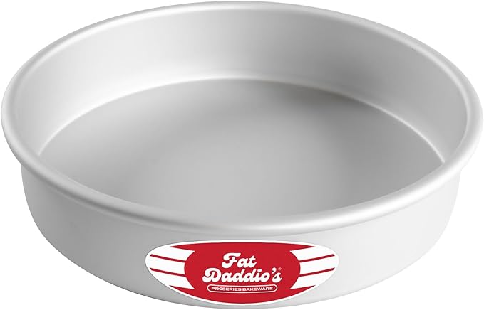 Fat Daddio's Anodized Aluminum Round Cake Pan, 9 x 2 Inch by FatDaddios