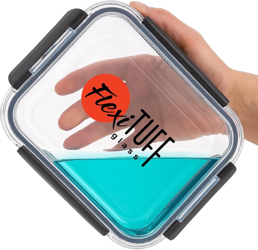20pcs Set Food Storage Containers (10 Airtight & 10 Lids) |Lunch Containers | Meal Prep Containers | BPA Free, Leakproof Lids, Dishwasher, Microwave and Freezer Safe for Kitchen - Image 7