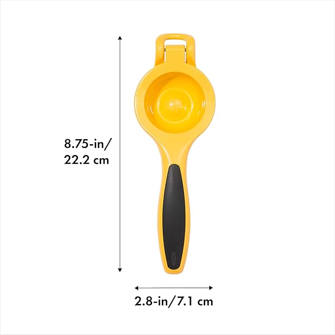 OXO Good Grips Citrus Squeezer,Yellow/Black and OXO SteeL Muddler with Non-Scratch Nylon Head and Soft Non-Slip Grip, Silver, 9-Inch - Image 3