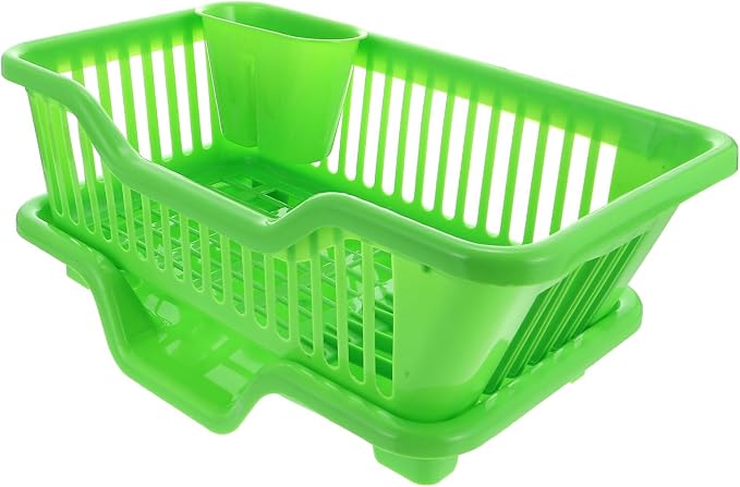 Luxshiny 1set Kitchen Storage Shelf Simple Style Dish Draining Rack Compact Bowl Basket for Drying Tableware Chic Design for Kitchen Counter Easy to Use and Maintain Excellent Workmanship by Luxshiny