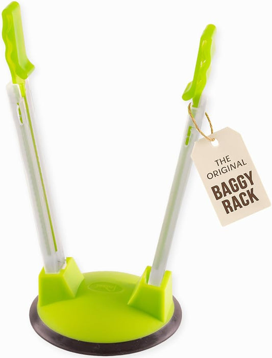 Original Jokari Adjustable Baggy Rack Stand 1 Pack. Prop Plastic Ziploc Freezer Storage Bags Open Hands-Free To Pour Leftovers, Snacks and Meal Prep Ingredients With No Food Spills or Kitchen Mess. | Snacks, Meal Prep Ingredients With No Food, Like an ... by Jokari