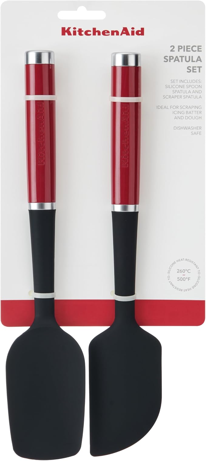 KitchenAid KQG437OHERE 2pc Silicone Spatula Set – Empire Red - Image 10