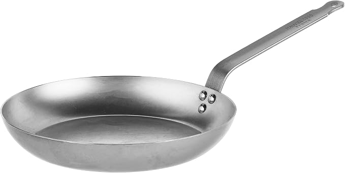 Mauviel M'Steel Black Carbon Natural Nonstick Frying Pan With Iron Handle, 11-in, Suitable For All Cooking Surfaces, Made in France - Image 4
