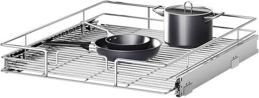 Pull Out Cabinet Organizer 22½" W x 21½" D, Heavy Duty Cabinet Pull Out Shelves, Slide Out Drawers Organization for Kitchen Cabinets Bathroom by Unknown