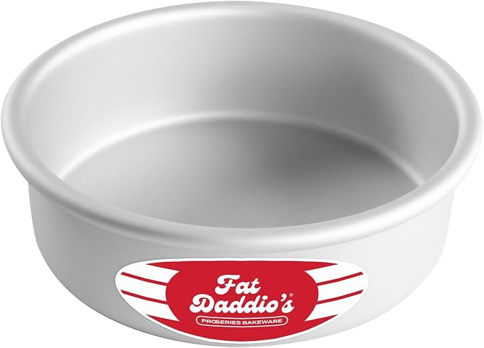 Fat Daddio's Round Cake Pan, 6 x 2 Inch, Silver by FatDaddios