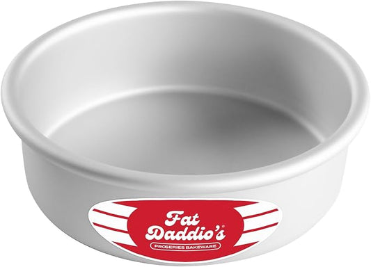 Fat Daddio's Round Cake Pan, 6 x 2 Inch, Silver by FatDaddios