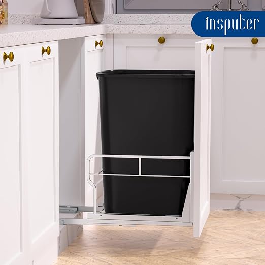 Insputer Pull Out Trash Can Under Cabinet with Soft-Close Slides | Space Saving, Heavy Duty, Garbage Can Not Included, Under Sink Bin Kit for Home Kitchen, Requires Min Cabinets 12" W X 18" D - Image 8