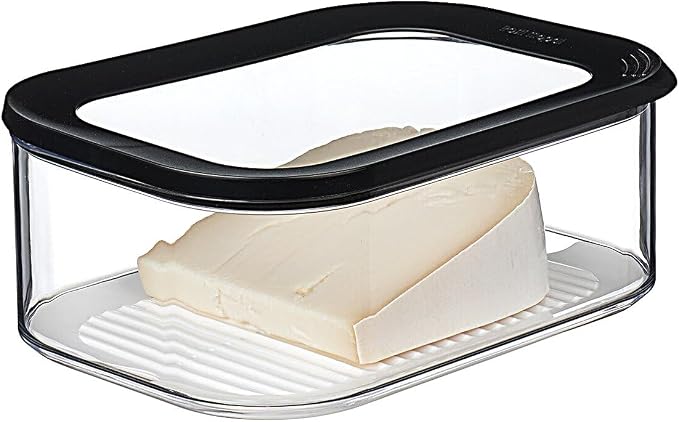 Mepal Cheese Box - Airtight Cheese Storage - Fridge Organizer - 2000 ml - Black - Image 4