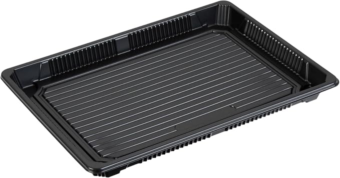Restaurantware Plastic Sushi Trays 100 Pack of 10 x 7.2 x 1.77 Inch With Clear Lids Leak-Resistant Sushi Take Out Boxes Stackable Containers For Grab-And-Go - Image 22
