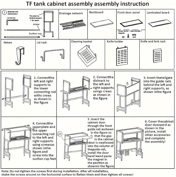 Over The Sink Dish Drying Rack, Over Sink Dish Drain Drying Rack for Kitchen Storage of Dishes and Cutlery, Space Saving Dish Rack with Cover, (Black, 33.5 inch) - Image 11