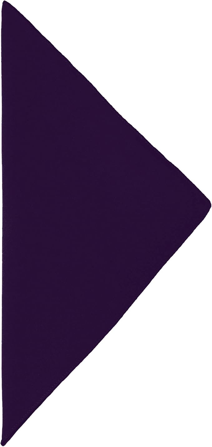 17x17-Inch Cotton-Feel Cloth Napkins, Purple, Set of 60 - Image 2