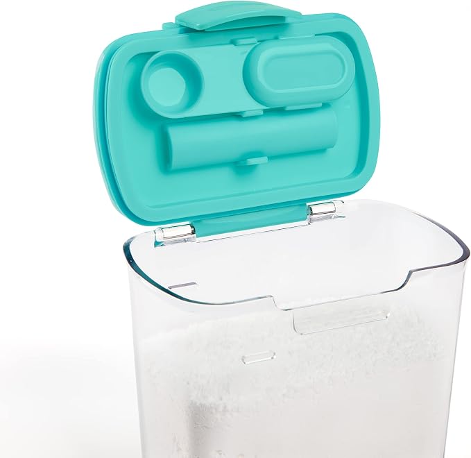 Progressive ProKeeper Baker's Airtight Kitchen Storage Canister Container Set for Flour, Sugar & More, Keeps Ingredients Fresh, with Accessories (Turquoise, 6- Piece) - Image 7