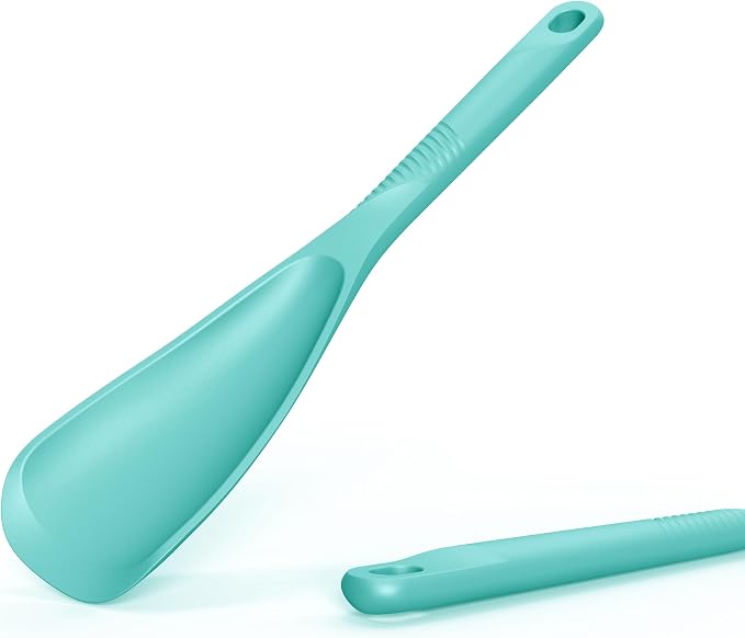Silicone Cooking Utensils Set - 600°F Heat Resistant, Nonstick Kitchen Utensil Set with Spatulas, Spoons, Whisk, Tongs, BPA Free, Dishwasher Safe (Teal) - Image 4