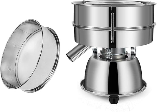 Sidasu Automatic Sieve Shaker Machine,Vibrating Sifter with 12&80 Screens | Electric 110V Sifter Machine for Baking Kitchens,Grain Milling,Herbal Powder,Food Preparation by Sidasu