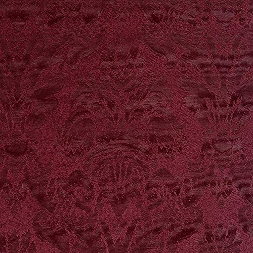 17x17-Inch Square Damask Cloth Napkins, Red, Set of 60 | Bulk Case of 5 Dozen, Saxony, 50% Cotton / 50% Polyester Fabric, Woven Damask Pattern, Soft Hand, Machine Washable - Image 2