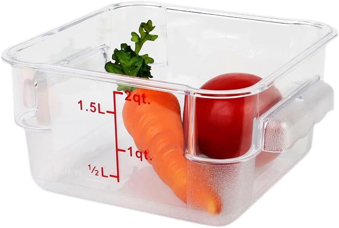 Tiger Chef Food Storage Containers with Lids - Plastic Container Set for Pantry Storage- 2 Qt - 4 Pack for Sugar, Flour, Cereal, Dry Goods - Image 3