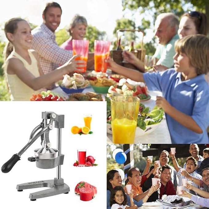 ROVSUN Commercial Grade Citrus Juicer Hand Press Manual Fruit Juicer Juice Squeezer Citrus Orange Lemon Pomegranate (Grey) - Image 6