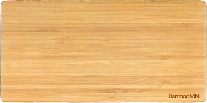BambooMN Organic Bamboo Serving Tray, Vanity, Tea, Appetizers, Snacks, Charcuterie Board - Rounded Edges, 11"x5.5"x0.6" - 10 Trays - Image 2