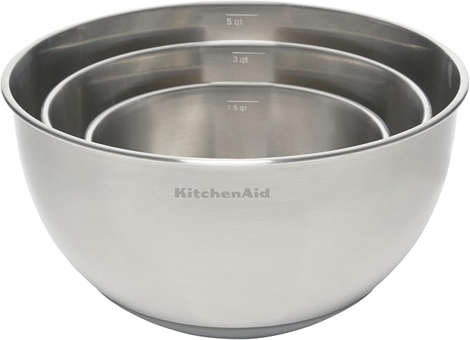 KitchenAid Stainless Steel Mixing Bowls, Set Of 3 - Image 7