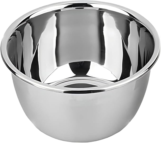 meleg otthon Stainless Steel Mixing Bowl, 23 Quart Salad Bowl, Metal Bowls, Stainless Steel Basin, Heavy Duty Deeper Edge Mirror Finish Dishwasher Safe Bowl by meleg+otthon