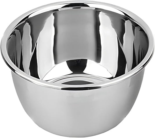 meleg otthon Stainless Steel Mixing Bowl, 23 Quart Salad Bowl, Metal Bowls, Stainless Steel Basin, Heavy Duty Deeper Edge Mirror Finish Dishwasher Safe Bowl by meleg+otthon