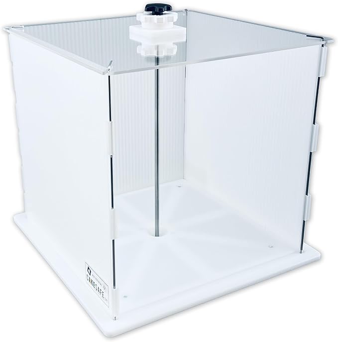 CAKESAFE Reusable Small Cake Transporter, Clear Plastic Cake Carrier (17" W x 16" H) - Image 4