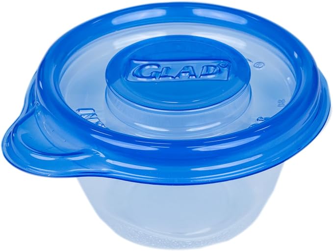 Glad GladWare Mini Round Food Storage Containers with Lids, 4 Oz, 8 Count | BPA-free plastic, lock-tight seal, reusable and stackable, snacks and portion control - Image 3