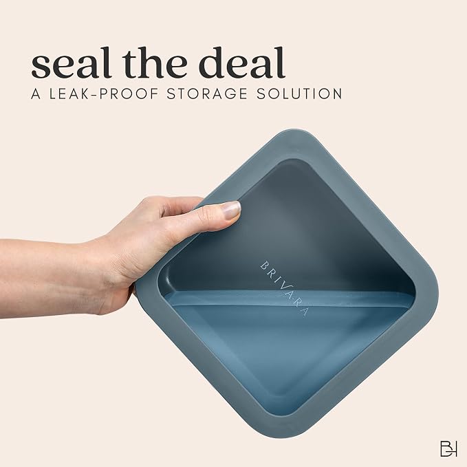 Glass Food Storage Container with Lid, 3-Cup Small Rectangle | Microwave-Safe Airtight Lid, Oven-Safe Ceramic-Coated Glass | Zero Plastic, No PFAS/PFOA/BPA, Reusable [Dusk] - Image 8