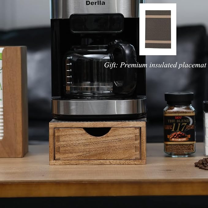 DDYURI Drawer Holder for Coffee Brew - Kitchen Machine Accessories Stand Shelf Countertop - Serve Coffee Station and Pod Capsules Storage Organizer for Home Decor Office Storage Solution CF1D1C-Light - Image 5