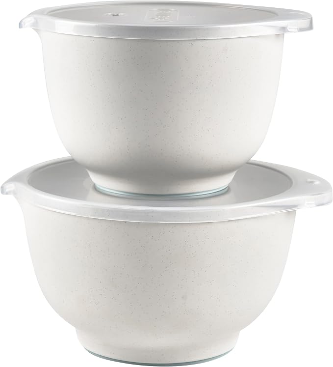 Rosti Precision Craft Mixing Bowl Set 2 Pcs Elevate Your Culinary Experience Stylish Nesting Bowls for Effortless Cooking and Baking by Rosti