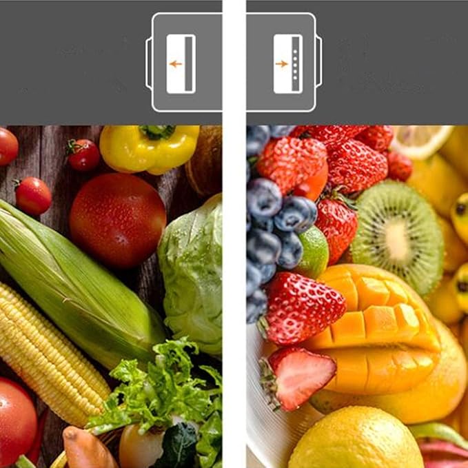 SANNO Fridge Produce Saver Food Storage Bin Containers, Refrigerator Food Fruit Vegetables storage Produce Saver Produce Saver Containers, Stackable Freezer Fridge - Image 9
