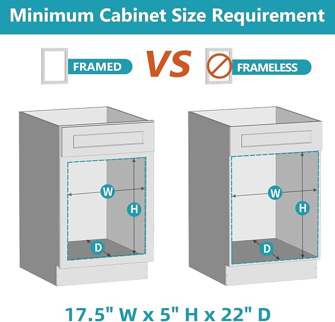 ROOMTEC Pull Out Cabinet Organizer with Soft Close, 16-1/2" W x 21" D, Pull Out Cabinet Drawer for Kitchen cabinets, Pull Out Cabinet Shelf, Finished, Bottom Assembly, 2PCS - Image 9