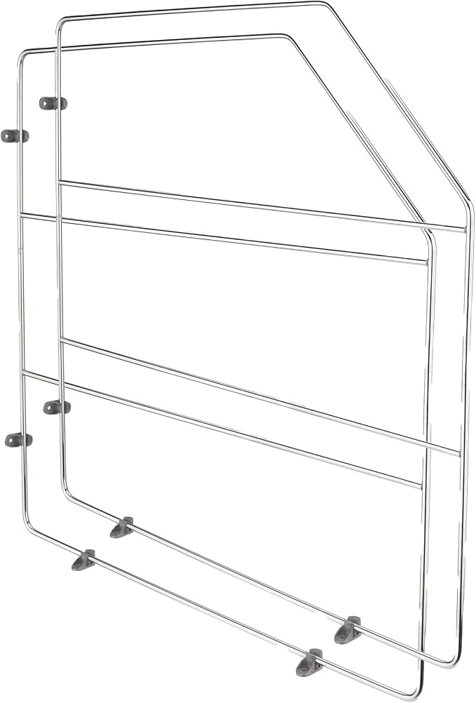 Rev-A-Shelf 18" Bakeware and Tray Divider for Wall/Base Cabinets, Baking & Cookie Sheet Organizer, Min Opening Width of 3", Chrome, 597-18CR-2-1 by Rev-A-Shelf