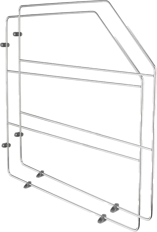 Rev-A-Shelf 18" Bakeware and Tray Divider for Wall/Base Cabinets, Baking & Cookie Sheet Organizer, Min Opening Width of 3", Chrome, 597-18CR-2-1 by Rev-A-Shelf
