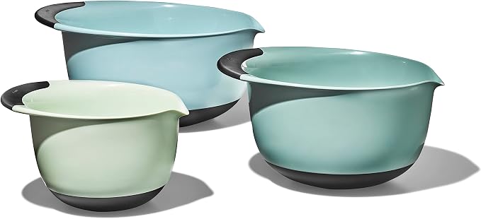 OXO Good Grips 3-Piece Plastic Mixing Bowl Set + OXO Good Grips 2-Piece Plastic Cutting Board Set - Image 2