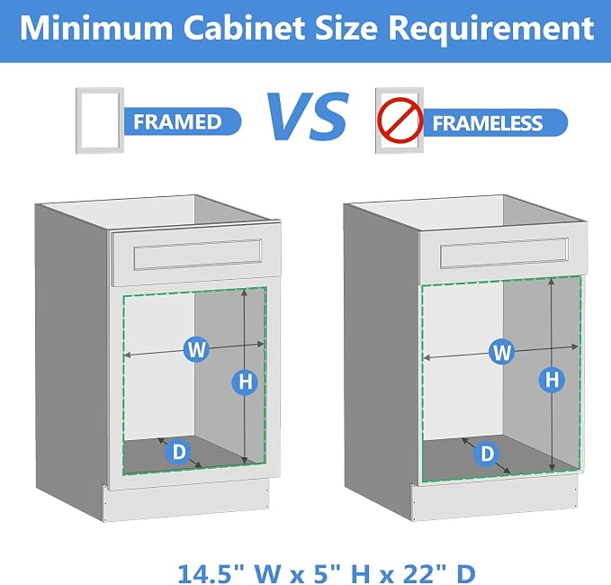 ROOMTEC Pull Out Cabinet Organizer with Soft Close, 13-1/2" W x 21" D, Pull Out Cabinet Drawer for Kitchen cabinets, Pull Out Cabinet Shelf, Finished, Bottom Assembly - Image 6