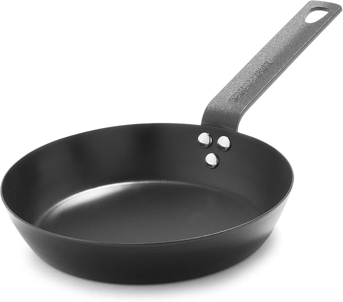 Merten & Storck Carbon Steel 12" & 8" Frying Pans Skillets Bundle, Pre-Seasoned Cast Iron, Lightweight Durable Easy Clean Indoor Outdoor Cooking - Image 5