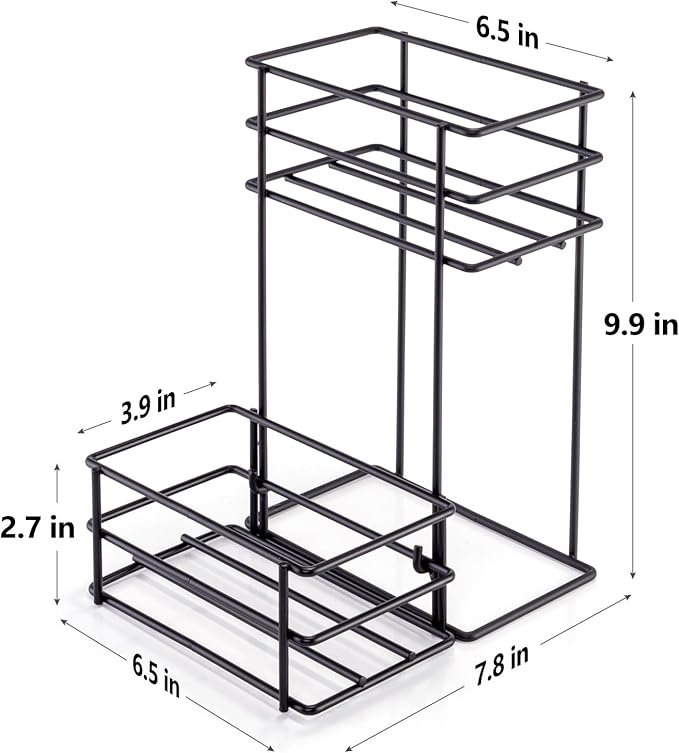 4 Bottle Coffee Syrup Organizer Coffee Syrup Rack for Coffee Bar Kitchen Small Wine Rack for Bar Family Storage for Syrup Wine Dressing - Image 2