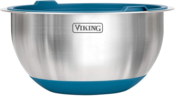 Birsppy XGATML TANGDIAABBCC CHDENUO Sudopo K-Musculo 10-Piece Stainless Steel Mixing, Prep and Serving Bowl Set (Teal) - Image 3