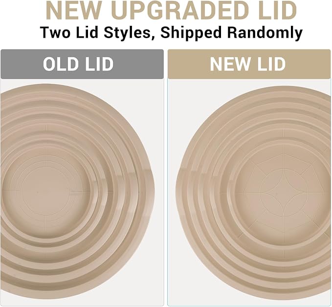 WEPSEN Mixing Bowls Set, 25PCS Khaki Mixing Bowls With Lids Set Stainless Steel Kitchen Large Nesting Metal Bowl 7QT to 1.5QT, Measuring Cups and Spoons for Prepping Cooking Serving - Image 7