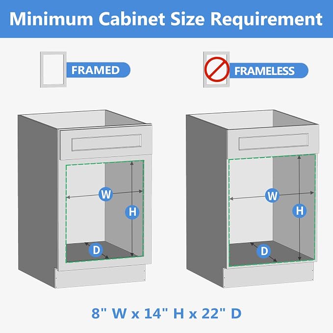 ROOMTEC 2 Tier Individual Pull Out Cabinet Organizer 7½"W x 21½"D, Slide Out Wood Shelves Organizers, Pull Out Drawers Organization and Storage for Kitchen Cabinet - Image 4
