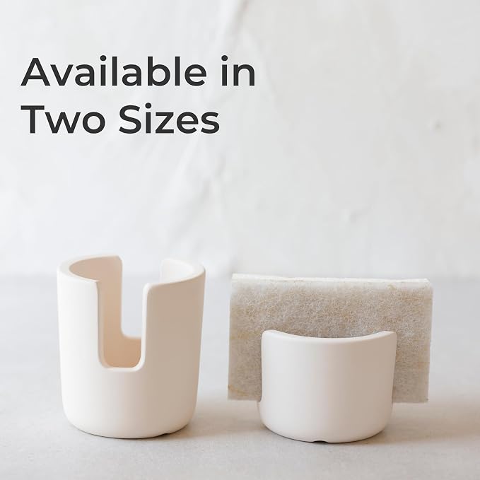 Diatomite Stoneware Sponge Holder & Sink Caddy, Drying Stone Kitchen Sink Organizer for Counter, Water-Absorbing Diatomaceous Earth Sponge Tray for Kitchen & Bathroom Countertop - Image 4