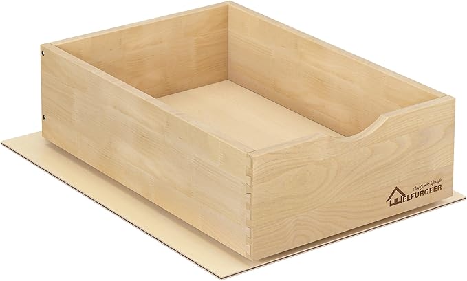 WelFurGeer Premium Birchwood Pull-Out Cabinet Drawers, 14" W x 21" D Pull Out Cabinet Organizer, Soft Close Slide-Out Shelves for Kitchen Cabinets, Heavy-Duty Cabinet Organizer for Home & Kitchen by WelFurGeer