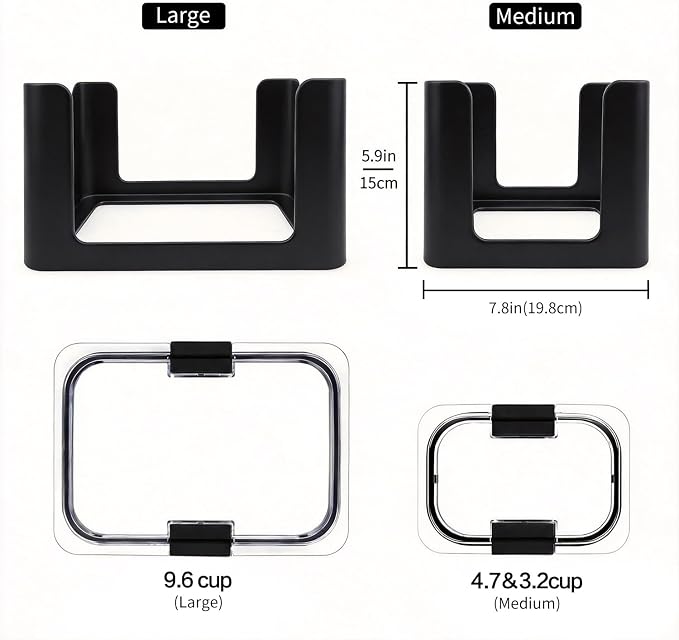 Food Storage Container Lids Organizer for Rubbermaid Brilliance Nap-On Lids | Lid Organizer for Kitchen Cabinet Storage -- Fits 9.6,3.2 & 4.7 Cups -- Holds 16 Lids - Image 5