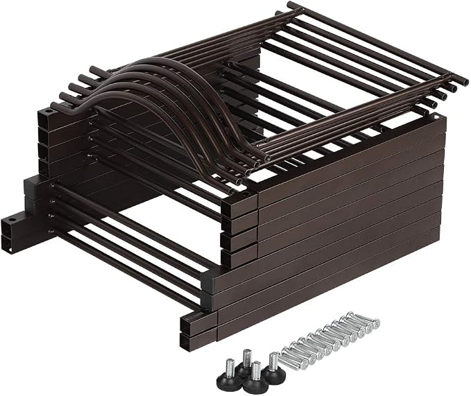 LIANTRAL 5 Gallon Water Jug Holder, 5 Tiers Brown Heavy Duty Water Rack | Freestanding Water Bottle Organizer for Home Office - Image 6