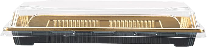 Restaurantware Plastic Sushi Trays 100 Pack of 8.2 x 5.3 x 1.57 Inch With Clear Lids Leak-Resistant Sushi Take Out Boxes Stackable Containers For Grab-And-Go - Image 11